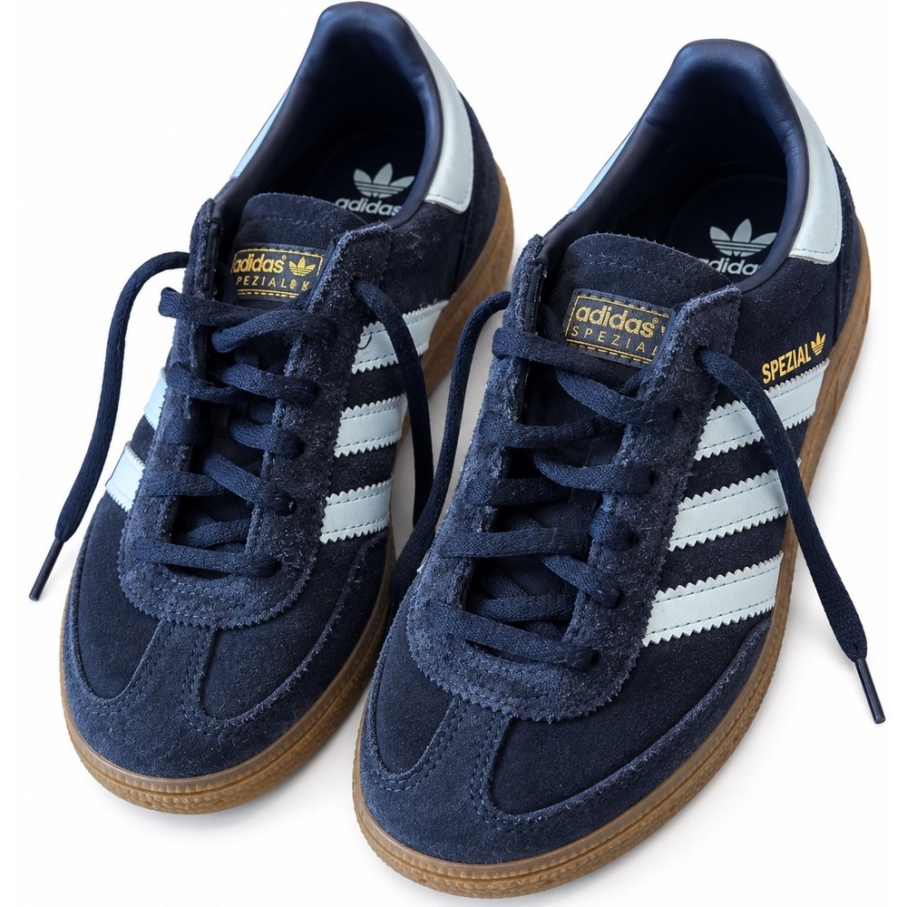 Adidas Spezial Kids Navy Blue Suede Gum Sole Sneakers JI2895 Size 13K